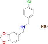 (1,3-benzodioxol-5-ylmethyl)(4-chlorobenzyl)amine hydrobromide