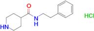 N-(2-phenylethyl)-4-piperidinecarboxamide hydrochloride