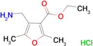 ethyl 4-(aminomethyl)-2,5-dimethyl-3-furoate hydrochloride