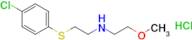 {2-[(4-chlorophenyl)thio]ethyl}(2-methoxyethyl)amine hydrochloride