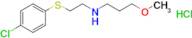 N-{2-[(4-chlorophenyl)thio]ethyl}-3-methoxy-1-propanamine hydrochloride
