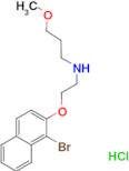 N-{2-[(1-bromo-2-naphthyl)oxy]ethyl}-3-methoxy-1-propanamine hydrochloride