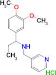 [1-(3,4-dimethoxyphenyl)propyl](3-pyridinylmethyl)amine hydrochloride