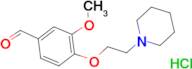 3-methoxy-4-[2-(1-piperidinyl)ethoxy]benzaldehyde hydrochloride