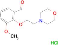 3-methoxy-2-[2-(4-morpholinyl)ethoxy]benzaldehyde hydrochloride