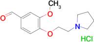 3-methoxy-4-[2-(1-pyrrolidinyl)ethoxy]benzaldehyde hydrochloride