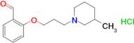 2-[3-(3-methyl-1-piperidinyl)propoxy]benzaldehyde hydrochloride