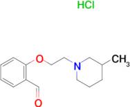 2-[2-(3-methyl-1-piperidinyl)ethoxy]benzaldehyde hydrochloride