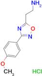 {2-[3-(4-methoxyphenyl)-1,2,4-oxadiazol-5-yl]ethyl}amine hydrochloride