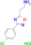 {2-[3-(4-chlorophenyl)-1,2,4-oxadiazol-5-yl]ethyl}amine hydrochloride