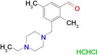 3-[(4-ethyl-1-piperazinyl)methyl]-2,5-dimethylbenzaldehyde dihydrochloride