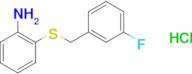 {2-[(3-fluorobenzyl)thio]phenyl}amine hydrochloride