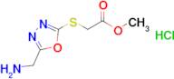 methyl {[5-(aminomethyl)-1,3,4-oxadiazol-2-yl]thio}acetate hydrochloride