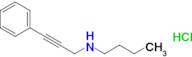 N-butyl-3-phenyl-2-propyn-1-amine hydrochloride