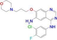 N4-(3-Chloro-4-fluorophenyl)-7-(3-morpholinopropoxy)quinazoline-4,6-diamine