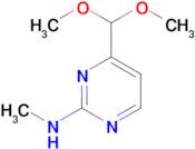 2-(Methylamino)pyrimidine-4-carboxaldehyde dimethyl acetal