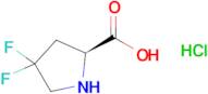 (S)-4,4-Difluoropyrrolidine-2-carboxylic acid hydrochloride