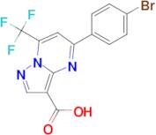 5-(4-bromophenyl)-7-(trifluoromethyl)pyrazolo[1,5-a]pyrimidine-3-carboxylic acid