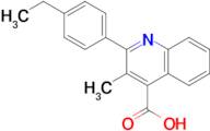 2-(4-ethylphenyl)-3-methylquinoline-4-carboxylic acid