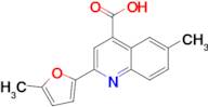 6-methyl-2-(5-methyl-2-furyl)quinoline-4-carboxylic acid