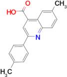 6-methyl-2-(4-methylphenyl)quinoline-4-carboxylic acid