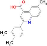 2-(3,4-dimethylphenyl)-6-methylquinoline-4-carboxylic acid