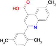 2-(2,5-dimethylphenyl)-6-methylquinoline-4-carboxylic acid