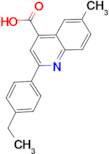 2-(4-ethylphenyl)-6-methylquinoline-4-carboxylic acid