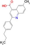 6-methyl-2-(4-propylphenyl)quinoline-4-carboxylic acid