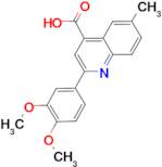 2-(3,4-dimethoxyphenyl)-6-methylquinoline-4-carboxylic acid