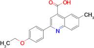 2-(4-ethoxyphenyl)-6-methylquinoline-4-carboxylic acid