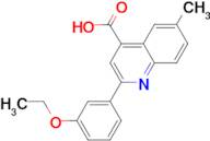 2-(3-ethoxyphenyl)-6-methylquinoline-4-carboxylic acid