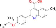 2-(4-isopropoxyphenyl)-6-methylquinoline-4-carboxylic acid