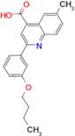 2-(3-butoxyphenyl)-6-methylquinoline-4-carboxylic acid