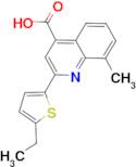 2-(5-ethylthien-2-yl)-8-methylquinoline-4-carboxylic acid