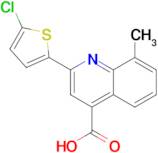 2-(5-chlorothien-2-yl)-8-methylquinoline-4-carboxylic acid