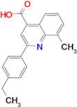 2-(4-ethylphenyl)-8-methylquinoline-4-carboxylic acid