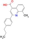 8-methyl-2-(4-propylphenyl)quinoline-4-carboxylic acid