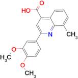 2-(3,4-dimethoxyphenyl)-8-methylquinoline-4-carboxylic acid