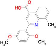 2-(2,5-dimethoxyphenyl)-8-methylquinoline-4-carboxylic acid