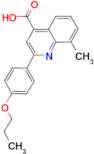 8-methyl-2-(4-propoxyphenyl)quinoline-4-carboxylic acid