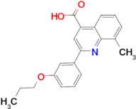 8-methyl-2-(3-propoxyphenyl)quinoline-4-carboxylic acid