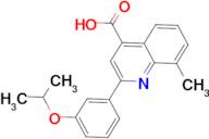 2-(3-isopropoxyphenyl)-8-methylquinoline-4-carboxylic acid