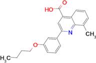 2-(3-butoxyphenyl)-8-methylquinoline-4-carboxylic acid