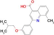 2-(3-isobutoxyphenyl)-8-methylquinoline-4-carboxylic acid