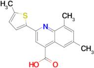 6,8-dimethyl-2-(5-methylthien-2-yl)quinoline-4-carboxylic acid