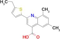 2-(5-ethylthien-2-yl)-6,8-dimethylquinoline-4-carboxylic acid