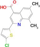 2-(5-chlorothien-2-yl)-6,8-dimethylquinoline-4-carboxylic acid