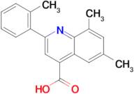 6,8-dimethyl-2-(2-methylphenyl)quinoline-4-carboxylic acid