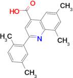 2-(2,5-dimethylphenyl)-6,8-dimethylquinoline-4-carboxylic acid